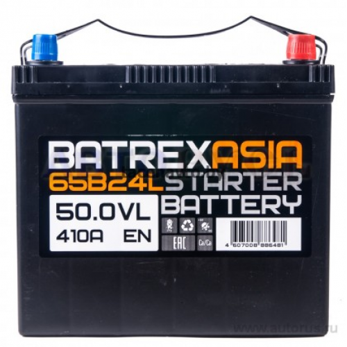 Аккумулятор BATREX ASIA 50 А/ч обратная 238x129x221 EN410