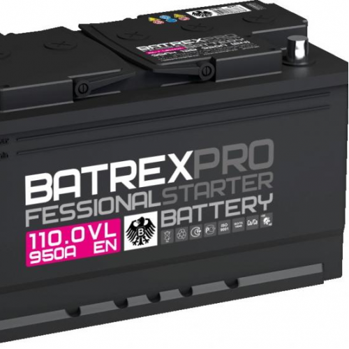 Аккумулятор BATREX 110 А/ч обратная 353x175x190 EN950