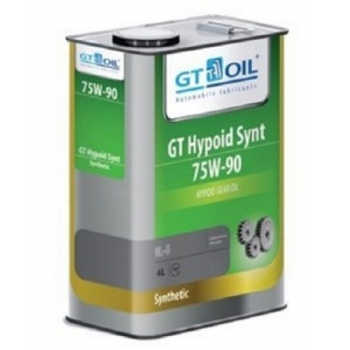 Масло трансмиссионное 75W90 GT OIL 4л синтетика GT Hypoid Synt GL-5