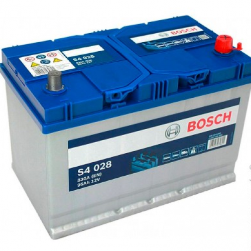 Аккумулятор BOSCH 95 A/ч S40 28 обратная 306x173x225 EN830 выс 